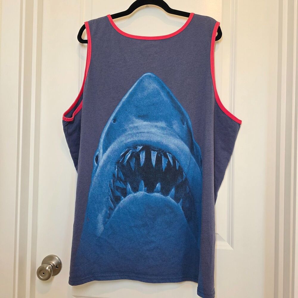 Jaws 3XL Mens Tank Bold Graphic Spell Out Logo Horror Thriller Fandom